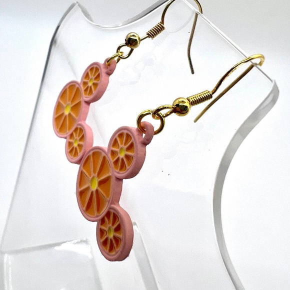 Mickey Mouse Earrings - Orange Slice Earrings - Summer Earrings - Disney Earring - Picture 6 of 10